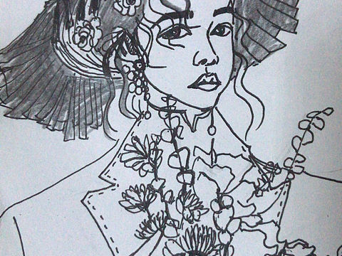 插画人物时尚 速写