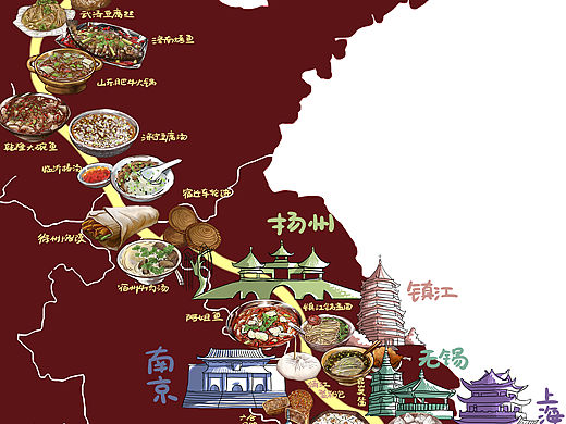 乾隆下江南美食地图