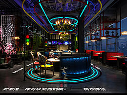 【鱼乐汽车烤鱼餐厅】 - 内江餐厅设计公司，内江餐厅设计