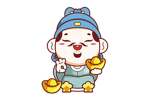 财神爷  狂奔的包子临摹