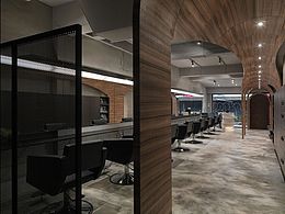 成都理发店装修|成都美发店装修——乐享理发店设计