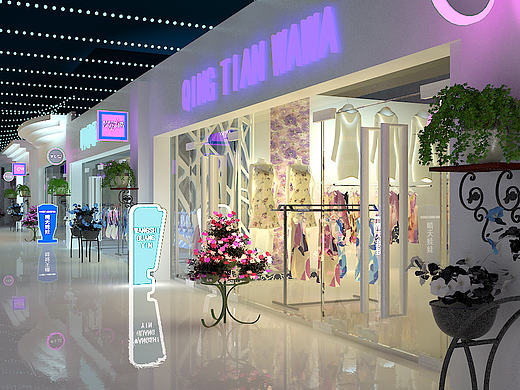 春天商场改装,两种不同的感觉,学3D就找我网络教学,让你最小的付出最大的回报