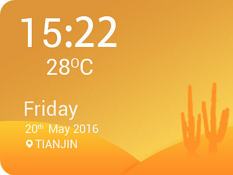 天气时间小插件