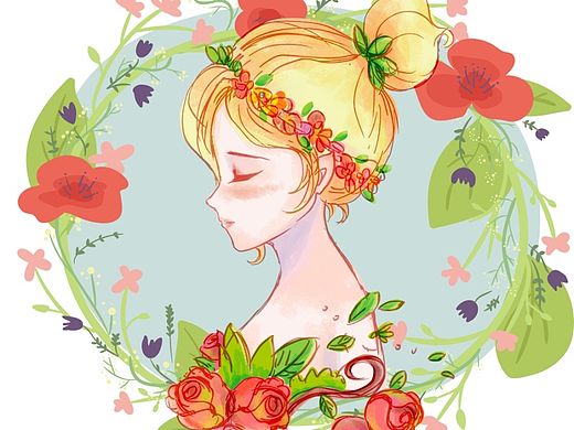 《绿野仙踪》春日幻想——鲜花与少女