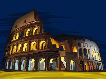 手绘习作－罗马斗兽场