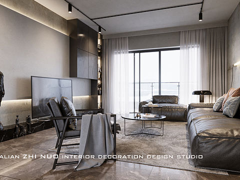 【芷诺空间设计】若桐作品｜酷感黑旋风