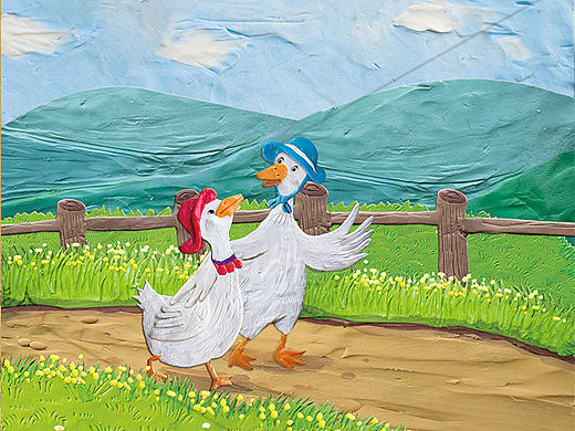 儿童插画儿童插图 橡皮泥绘本