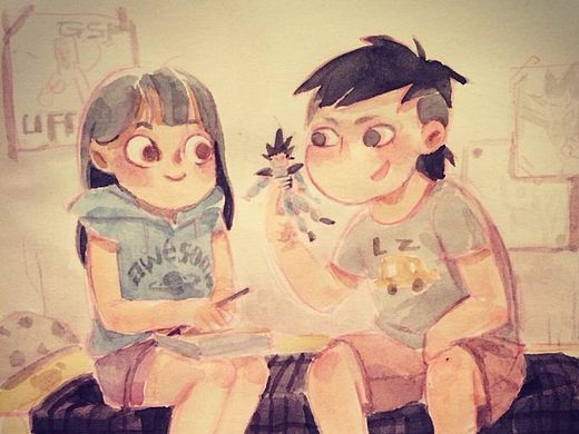 柚子的父母年轻时（个人主页-ZMTM3NTI2MzY=） - 创作习作 - 站酷设计师张小药原创素材 - 站酷ZCOOL