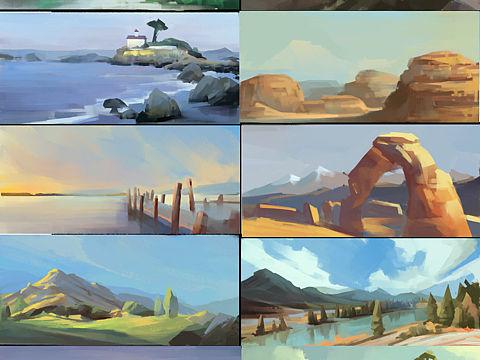 客觀色速涂訓(xùn)練1029（個人主頁-ZNDAzMDQwMjQ=） - 游戲原畫 - 站酷設(shè)計師MattCRUISE原創(chuàng)素材 - 站酷ZCOOL