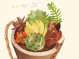插画植物