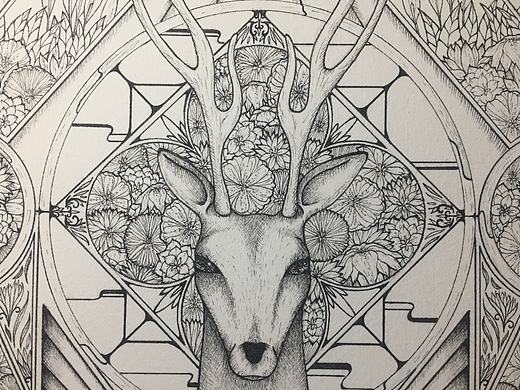 原创手绘针管笔插画