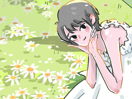 春日 小雛菊少女（個(gè)人主頁(yè)-ZNTA4NzcyMzY=） - 創(chuàng)作習(xí)作 - 站酷設(shè)計(jì)師陳曉鶇原創(chuàng)素材 - 站酷ZCOOL