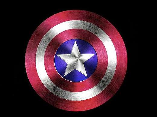 临摹美国队长盾牌图标