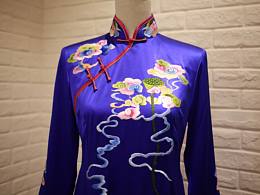 连年如意 手工苏绣真丝旗袍