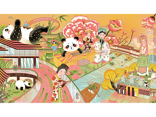 这礼是成都|成都博物馆插画