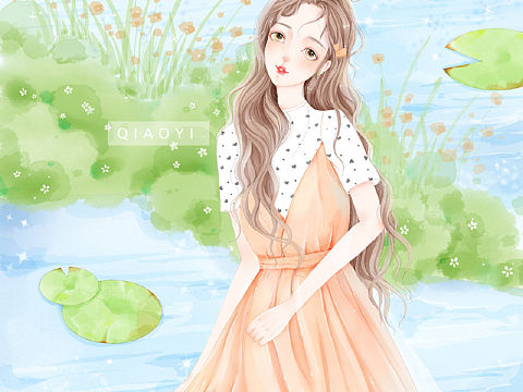 原创少女插画