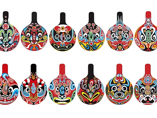 社火马勺--十二生肖(手工绘画制作)