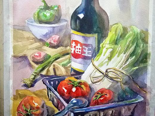 水彩静物（个人主页-ZMjU1MjY0MjQ=） - 绘画 - 站酷设计师寒北原创素材 - 站酷ZCOOL