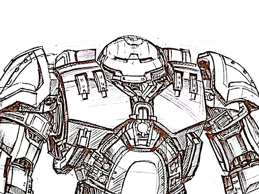 mark 44反浩克装甲224jonyy同學彩铅,钢铁侠,反浩克装甲