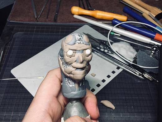 一枚定制头雕的制作过程