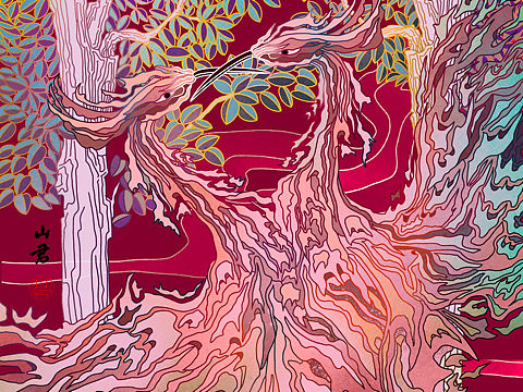 《我画山海之比翼鸟》