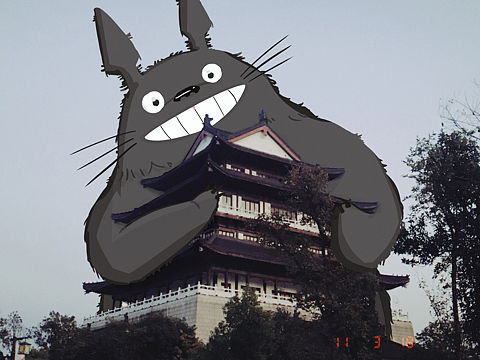 My neighbor —— Totoro 的中国明信片