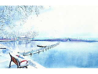 手绘城市系列——《西湖十景》