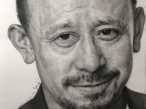 姜文超写实素描邪不压正手绘