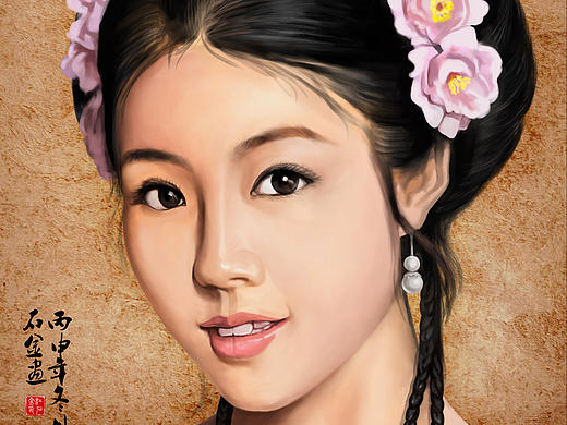 美女插画