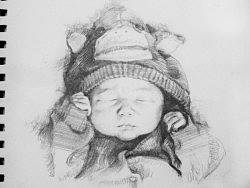 可爱的BABY(手绘）