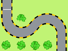 flash视频动画-曲线行驶 尛安 201