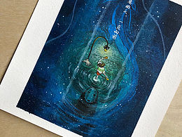 丙烯画-千与千寻