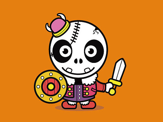 骷髅插画第一练