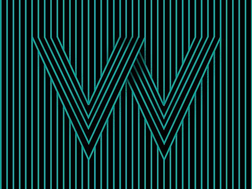 用AI制作线条艺术海报，并利用PS继续润色。