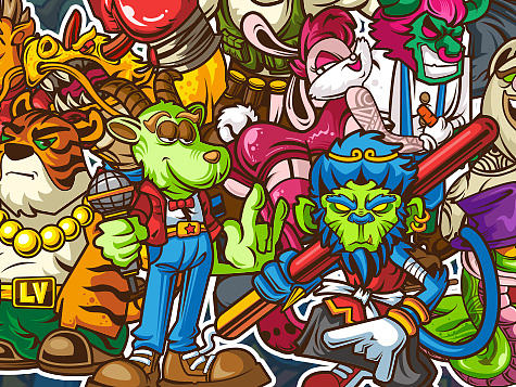 CHINESE ZODIAC ILLUSTRATION-十二生肖插画