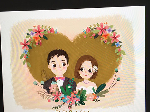新婚贺图（个人主页-ZMTYwMDgyNDQ=） - 商业插画 - 站酷设计师ryebread原创素材 - 站酷ZCOOL