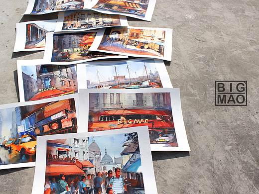 风景速涂第二波（个人主页-ZMTk5MjY5NTI=） - 创作习作 - 站酷设计师大猫爱看鱼原创素材 - 站酷ZCOOL