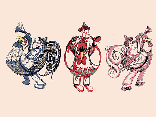 广州鸡公榄插画设计