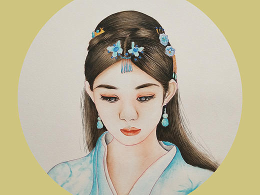 藍(lán)色的小仙女兒（個人主頁-ZMzU3MjczMjQ=） - 創(chuàng)作習(xí)作 - 站酷設(shè)計(jì)師畫畫的董董原創(chuàng)素材 - 站酷ZCOOL