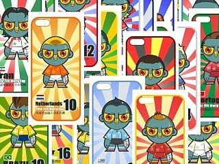 #金牙娃娃#2014年巴西世界杯32强国家队球星插画#手机壳#