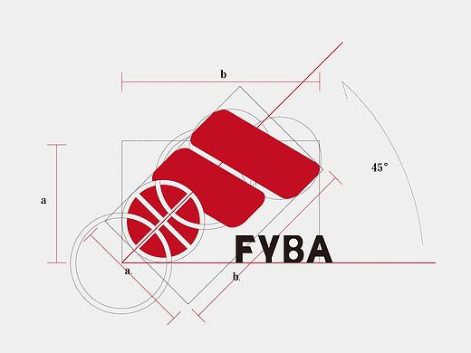 芙蓉青年篮球协会（FYBA） logo 运动 激情 合作