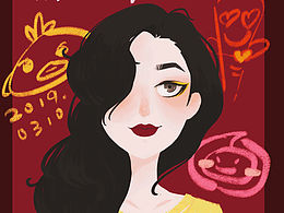 給朋友畫的賀圖