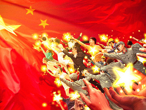 世界上最美的红。祖国生日快乐！