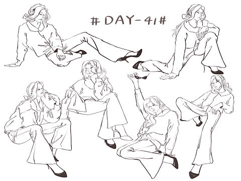 #速写60天挑战赛 Day41 @速写班长（个人主页-ZNTc4NDgyODQ=） - 创作习作 - 站酷设计师他们叫我小蓝同学原创素材 - 站酷ZCOOL