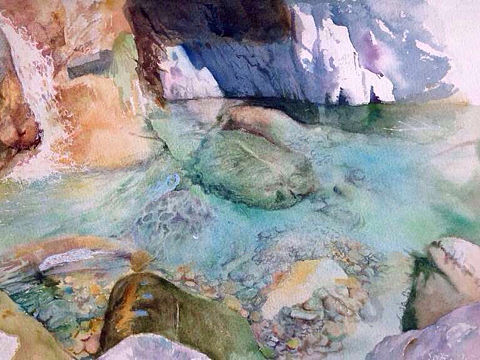 水（個人主頁-ZMjkyMTUyMjQ=） - 繪畫 - 站酷設計師水彩學院蘇野原創(chuàng)素材 - 站酷ZCOOL