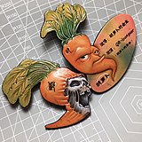胡萝卜会皮雕的头像