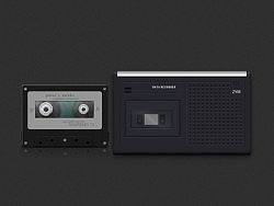 收音機(jī) 卡帶（個人主頁-ZMjc5OTk1Ng==） - 圖標(biāo) - 站酷設(shè)計師Nathan_cc原創(chuàng)素材 - 站酷ZCOOL