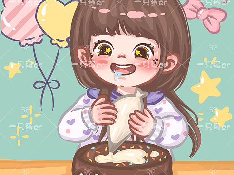 烘焙卡通人物（个人主页-ZNTAwNTQzMzY=） - 艺术插画 - 站酷设计师一只蛋er原创素材 - 站酷ZCOOL