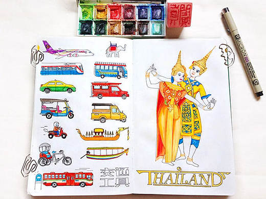 【This is Thailand】泰国手绘游记插画