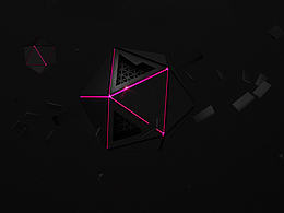 C4D 多邊形海報(bào)